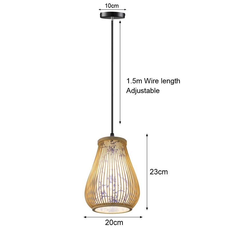 Handmade Natural Bamboo Chandelier